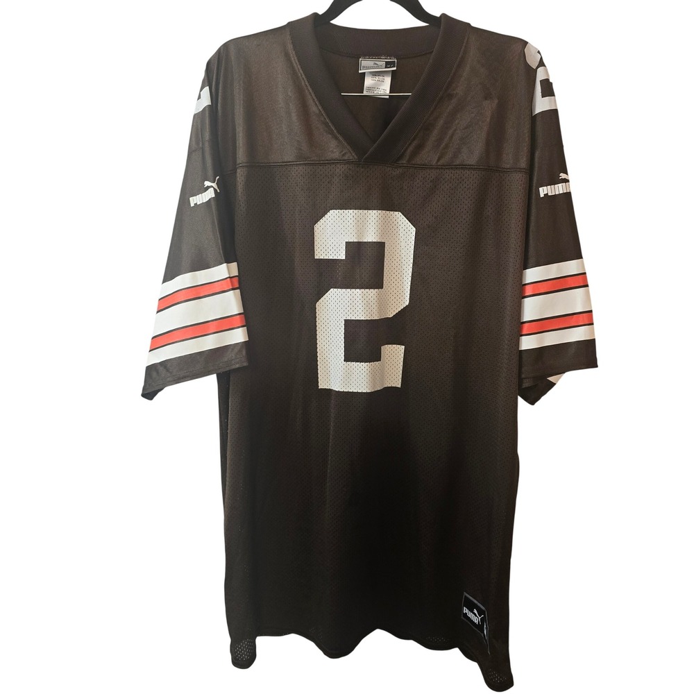 Vintage Puma Cleveland Browns Tim Couch #2 Football Jersey Men XL Brown USA Made